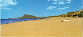 Vista panoramica de la playa